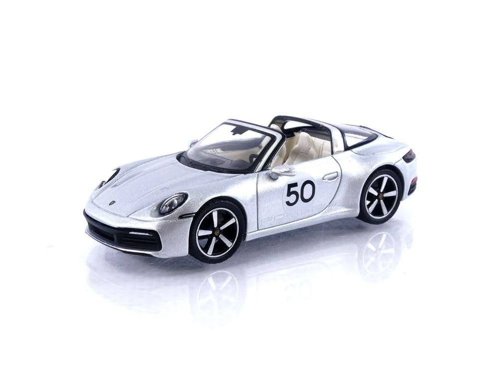 Mini GT 911 Targa 4S Heritage Design Edition GT Argento